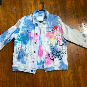 Kloud 9 bleached Jean Jacket size Large